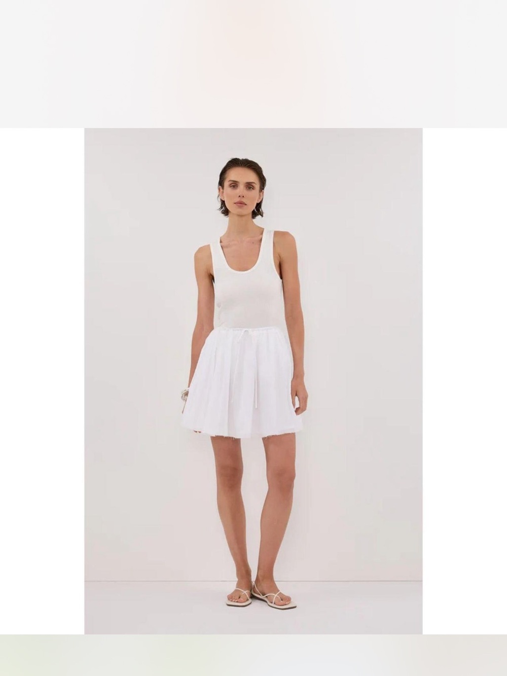 DISSH White Sleeveless Mini Tank Dress